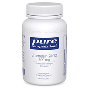 Pure Encapsulations - Bromelain 2400-500mg GDU per Capsule - Hypoallergenic Professional-Strength Bromelain for Digestive Support - 60 Vegetarian Capsules