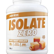 Per4m Isolate Zero | 66 Servings of High Protein Isolate Shake with Amino Acids | for Optimal Nutrition When Training | Zero Sugar Gym Supplements (Salted Caramel, 2kg)