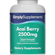 Acai Berry 2500mg | Vegan & Vegetarian Friendly | Manufactured in The UK | 240 Capsules