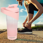 BLSYHDH Protein Shaker Bottle, Rechargeable 800ml Shaker Cup Self Stirring Mug Sports Shake Mixer Bottle, Portable Electric Home Rotating Protein Shaker Suitable for Protein Powder Shakes(Roseate)