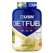 USN Diet Fuel UltraLean 1 kg Vanille, Diät Whey-Protein, Protein Shake Pulver zur Gewichtskontrolle und Gewichtsabnahme, unkomplizierter Mahlzeitenersatz