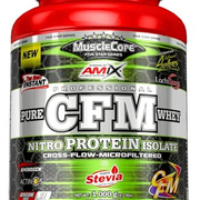 Amix CFM - Nitro Protein Isolate - Erhöhtes Proteinpulver zur Steigerung der Muskelmasse und zur Beschleunigung der Regeneration, Protein mit Verdauungsenzymen, spargelfrei, doppelte Schokolade 1 kg