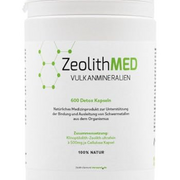 Zeolith MED 600 Detox-Kapseln, Medizinprodukt, hochdosiert, hochwirksam ultrafein 9µm, Apothekenqualität, Entgiftung von Schwermetallen, 100% Zeolith-Klinoptilolith, Entgiftungskur, Vulkanmineralien