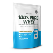 BioTechUSA 100% Pure Whey | Proteinpulver mit BCAA und Glutamin | Glutenfrei, Palmölfrei | 21g Protein pro Portion, 1 kg, Bourbonvanille