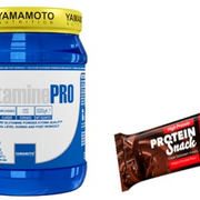 Yamamoto GlutaminePro Kyowa 600g - Glutamin Kyowa Pulver + Protein Snack Prozis