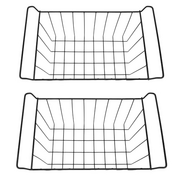 Gefrierschrank-Draht-Aufbewahrungskorb, PE-beschichteter Organizer-Behälter für Kühlschrankregale (L 41,5 cm x B 24,5 cm x H 20 cm)