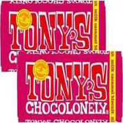 4 x Tony's Chocolonely Milk Chocolate with Caramel and Biscuit Pieces, 180G Bar