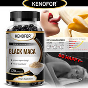 Kenofor Black Maca - 120 Capsules - 1000mg high dose - Glycerin, Purified Water