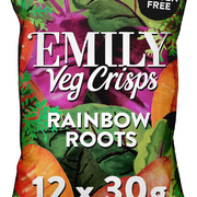 EMILY - Veg Crisps - Rainbow Roots - Gluten Free, Vegan, Free From Palm Oil - R