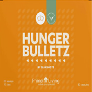 Hunger Bulletz - Weight Loss Capsules with Glucomannan by , 60 Vegan Capsules -