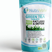 Green Tea Tablets Pure Vegan Weight Loss Pills 9000Mg Keto Diet Slimming Supplem