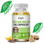 100% Natural Sacha Inchi Oil Capsules Support Blood Pressure Health-60/120 Pills