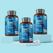 Zinc Citrate 1200 Tablets 50mg for Immune System, Metabolism, Hair, Skin & Bones