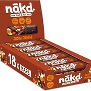 Nakd Cocoa Orange Natural Fruit & Nut Bars - Vegan - Healthy Snack - Gluten Free
