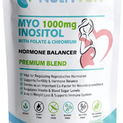 Myo Inositol 1000mg with Folate & Chromium Supplements for Female Support | 120