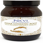 Na'Vi Organics Panax Ginseng Root Extract Powder - Wild Harvested, Full Spectrum
