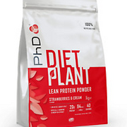 Phd Nutrition Diet Plant, Vegan Protein Powder Plant Based, Strawberries and Cre