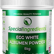 Egg White Albumen Powder 5Kg - Premium Quality Free Range Suitable for Vegetaria