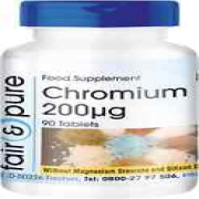 Chromium picolinate - Contains 200mcg Chromium - Vegan - 90 Tablets
