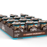 NanoSupps Protein Dips 12x52g-Brotstangen mit Leckerem Protein Dip- ohne Palm Öl, zugesetztem Zucker und mit 18% Protein (Choco Hazelnut)