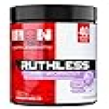 Iron Brothers Ruthless Preworkout Powder Supplement for Men & Women - Creatine Free - Sustainable Performance Energy & Workout Focus, Superhuman Pre Workout - 40 Serve - Nitric Oxide Booster