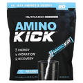 NutraBio – Amino Kick – All in One Performance Formula Energy, Hydration, Recovery 20 Servings, (Blue Raspberry) – 6g Amino Acids – Support Muscle Building