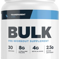 Transparent Labs Bulk Pre Workout Powder - Naturally Sweetened Advanced Pre-Workout Formula for Muscle Building and Strength - 30 Servings, Strawberry Kiwi