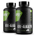 EFX Sports Kre-Alkalyn EFX | pH Correct Creatine Monohydrate Pill Supplement | Vegan Friendly | Strength & Muscle Growth | 90 Servings, 180 Veggie Capsules (Pack of 2)