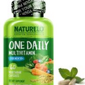 NATURELO One Daily Multivitamin Bundle for Men 50+ Whole Food Vitamins - Organic