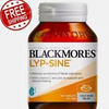 Blackmores Lyp-Sine Relieves Symptoms of Facial Cold Sores 100 Tablets ozhealthe