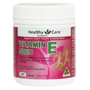 Healthy care Vitamin E 500 IU 200 Caps ozhealthexperts