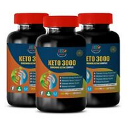 energy boost for women - KETO 3000 - heart health supplements 3 BOTTLE 180 CAPS