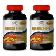 heart health supplement - OMEGA 3-6-9 3600MG - reduce liver fat 2 Bottles