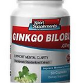 Ginkgo Biloba Powder - Ginkgo Biloba Extract 120mg - Improved Memory Capsules 1B