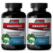 Increased Energy Capsule - Graviola Leaf 650mg - Graviola Benefits 2B