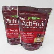 Nature's Way Acti Fruit Cranberry Fruit Chews 2 Pack Dietary Supplement 20ct NEW