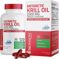Bronson Antarctic Krill Oil 2000 Mg with Omega-3S EPA DHA Healthy 120 Softgels