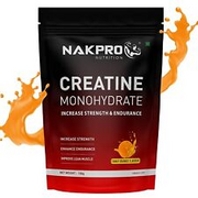 NAKPRO Micronised Creatine Monohydrate Protein Powder Tangy Orange - 100gm