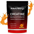 NAKPRO Micronised Creatine Monohydrate Protein Powder Tangy Orange - 400gm