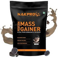 NAKPRO High Perform Mass Gainer Protein Powder Cookies & Cream - 1Kg