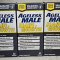 Lot Of 3 Ageless Male Hair Growth Support Supplement 42 Softgels Each 05/2025