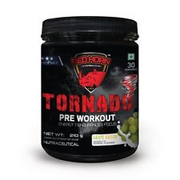Red Horn Tornado Pre Workout Supplement Protein Powder Grape Raisin - 210gm