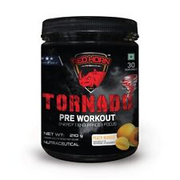 Red Horn Tornado Pre Workout Supplement Protein Powder Peach Mango - 210gm