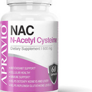 NAC Supplement (N-Acetyl Cysteine) 600 Mg, Antioxidant Support, Immune Support,