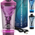 Electric Protein Shaker Bottle - USB Rechargeable Blender Bottles 24Oz Shaker Bo