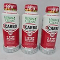 3 Pack Herbal Clean QCarbo16 Detox Drink 16 Oz Tropical Toxic Cleansing Formula