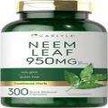 Neem Leaf 950 Mg Traditional Ayurvedic Intestinal Remedy Detox Liver, 300 Caps