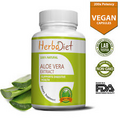 Aloe Vera Gel Extract Capsule 200:1 Max Strength Detox Colon Cleanse Weight Loss