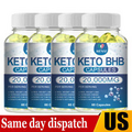 60pcs Keto Diet BHB Pills Weight Loss Supplement Fat Burn Carb Blocker 20,000mg