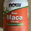 NOW FOODS Raw Maca 750mg Reproductive Health - 90 Veg Capsules Best by 8/27